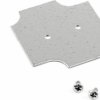 Mounting plate, steel, (L x W) 55.96 x 55.96 mm, gray, for series 1554/1555, 1554BPL