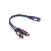 adapter przejście 2x wtyk RCA na 3.5mm Jack gniazdo VITALCO JR536