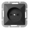 Gniazdo pojedyncze p/t 2P Pearl, 16A, 250V, PT-15P, czarny,OR-OE-7705/2P/B
