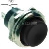Przeł. przycisk chwilowy okrągły duży NC czarny