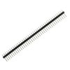 Listwa kołkowa goldpin 1x40 pin, raster 2,54 mm, prosta, czarna