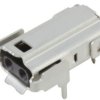 Socket, 2 pole, 2P2C, solder connection, PCB mounting, 09452812810333