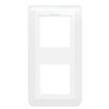 MOSAIC Ramka 2 podwójna pionowa 2x2 moduły biała antybakteryjna do uchwytu 078723L LEGRAND