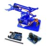 Zestaw robota ramienia akrylowego 4-DOF Czteroksięgowy łatwy montaż komponentów robotycznych do nauki programowania Arduinos