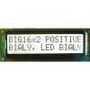 WYŚWIETLACZ LCD 2x16 C K/W BIG DUŻE ZNAKI 16x2