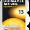 174694 Hearing aid battery, zinc-air, 7.90 x 5.40 mm, Aid 13, pack of 6