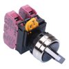 YW4S-3E02 22mm Metal Bezel 3 Position Maintained Selector Switch 2NC IP65 IDEC
