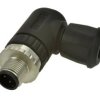 Wtyk; 43-00104; M12-4p; 4 tory; kątowe 90°; śrubowy; 0,25÷1,5mm2; 4-8mm; na przewód; czarny; IP67; 4A; 250V; Conec; RoHS