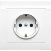 Kier Gniazdo Pojedyncze Z/U Schuko Z Przesłonami Białe Gp-1Wsp/00