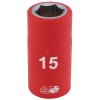 Draper Expert 31835 1/2" Sq. Dr. Fully Insulated VDE Socket (15mm)