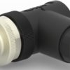 Circular connector, 3 pole, screw connection, screw locking, angled, T4113502031-000