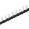Pin header, 30 pole, pitch 2.54 mm, straight, black, 10054086