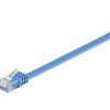 Kabel płaski Patchcord CAT 6 U/UTP RJ45/RJ45 1,5m niebieski