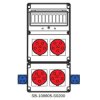 Rozdzielnica 4x5x32A 2x3x16A INA=32A IP54 SB-108805-S0200-54
