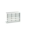 Szafa 6, kolor: Jasnoszary, materiał: Stal, 900 mm x 650mm x 1300 mm, Bott