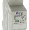 Wyłącznik instalacyjny nadprądowy nadmiarowoprądowy 1P 1M 1A B 6kA 496787 EBS9B