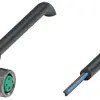 Sensor actuator cable, M8 cable socket, angled, A to open end, 3 pole, 10 m, PVC, black, 3 A, 240800-0006