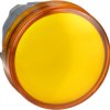 Signal light, illuminable, waistband round, orange, front ring silver, mounting Ø 22 mm, ZB4BV053