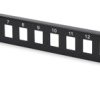 Patch panel, LSA, (W x H x D) 483 x 44 x 15 mm, black, DN-91400