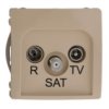 Simon Basic Gniazdo Antenowe Rd/Tv/Sat Końcowe Beżowe Bmzar-Sat1.3/1.01/12