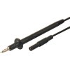 Measuring lead with (4 mm plug, spring-loaded, straight) to (test probe, straight), 1 m, red, PVC, 1.0 mm², CAT II, 934159101