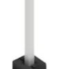 Pin header, 1 pole, pitch 2 mm, straight, black, 10068657