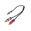 adapter przejście 2x wtyk RCA na 3.5mm Jack gniazdo VITALCO JR537