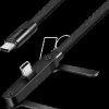 CU0450 Sync and charging cable, USB-C -> C, 1.5 m, black flat ribbon ca