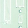 Plate for USB, RJ45, SUB-D25, 39500000851