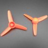 3-blade Air Propeller 80x2 mm - for DIY Models - Orange