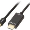 Kabel DisplayPort LINDY LINDY Mini DisplayPort/HDMI 4K30 2m 36927, Mini DisplayPort do HDMI-A, 2.00 m