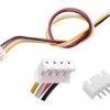 Konektor PCB 4pin, wtyk z kablem, raster 2,54mm, 30cm