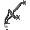 Digitus DA-90395 Monitor desk mount Black Rotatable Height-adjustable Tiltable