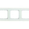 SONATA Ramka potrójna białe szkło R-3RG/31