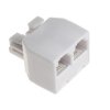 Adapter rozdzielacz telefoniczny RJ14 gn-2xgn 6P4C