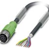 Kabel do czujników/elementów wykonawczych Phoenix Contact SAC-8P-10,0-PUR/M12FS SH 1522891, kabel, otwarte końcówki, 1 s