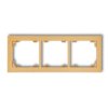 DECO Ramka 3 potrójna uniwersalna z tworzywa złoty 29DR-3 KARLIK