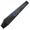 LINDY 43275 7-Port Industrial USB 3.2 Gen 2 Metal Hub 4x Type A 3x Type C 10Gbps