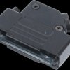 MHD45ZK25-BK-K D-Sub cap, 25-pin, angled, black, size B