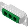 D-Sub socket, 3 pole, 3W3C, equipped, straight, 303W3CSXX99A10X