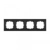 Ramka czterokrotna Exen seria Comfort kosmiczny czarny C104/09E