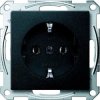 Gniazdo wtykowe SCHUKO, zaciski bezśrubowe, antracyt, system M MTN2301-0414