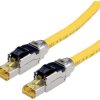 kabel LAN Roline 21.15.1851, 1 szt., RJ45, CAT 8.1, S/FTP, 1.00 m, żółty