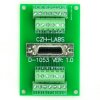 CZH-LABS 26-pin 0.05" Mini D Ribbon/MDR Female Breakout Board, SCSI, Terminal Module.