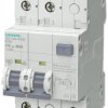FI/LS, 10 kA, 2P, typ A, 30 mA, C-Char, w: 6 A, Un AC: 230 V