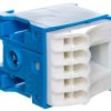 Blok Samozaciskow 63A Qc Niebieski 6 Przyłączy 33X30x34mm Kn06n