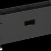 Pin header, 8 pole, pitch 1.27 mm, straight, black, 284699