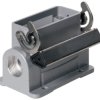 Surface mount housing, size A10, die-cast aluminum, 2 x M20, angled, longitudinal bow locking, IP65, 1788640000