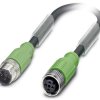 Kabel do czujników/elementów wykonawczych Phoenix Contact SAC-4P-M12MS/ 3,0-PUR/M12FS SH 1500871