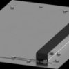 Roof plate, with cable entry, steel, (W x H x D) 600 x 25.5 x 400 mm, 8PQ2306-4BA03